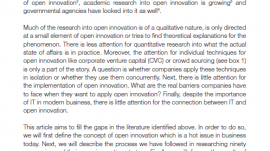 Open innovatie and IT