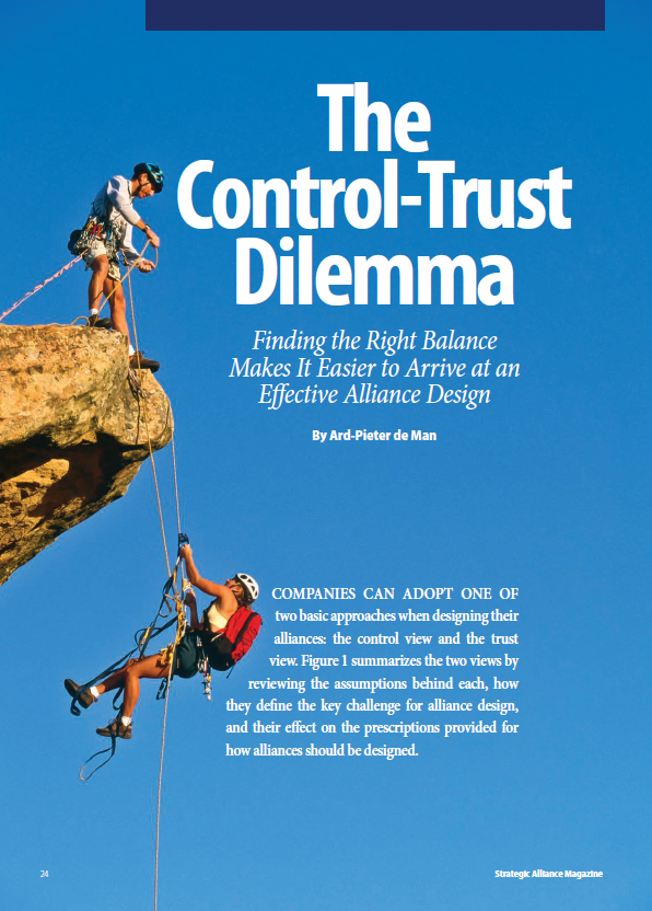 Control-trust dilemma