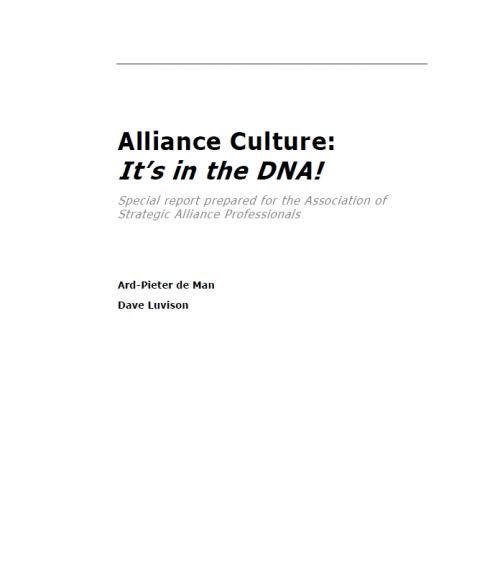 alliance culture